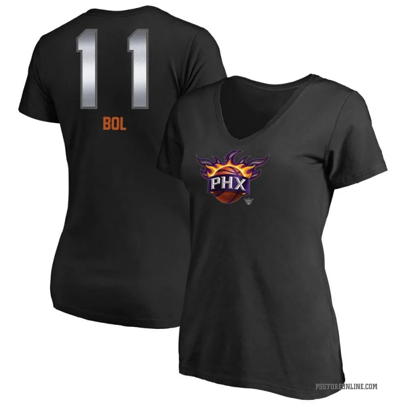 Bol Bol Women's Black Phoenix Suns Midnight Mascot T-Shirt