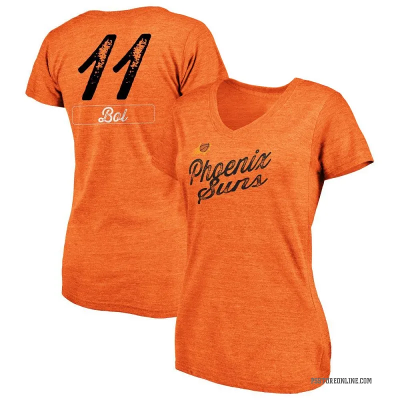 Bol Bol Women's Orange Phoenix Suns Sideline V-Neck T-Shirt