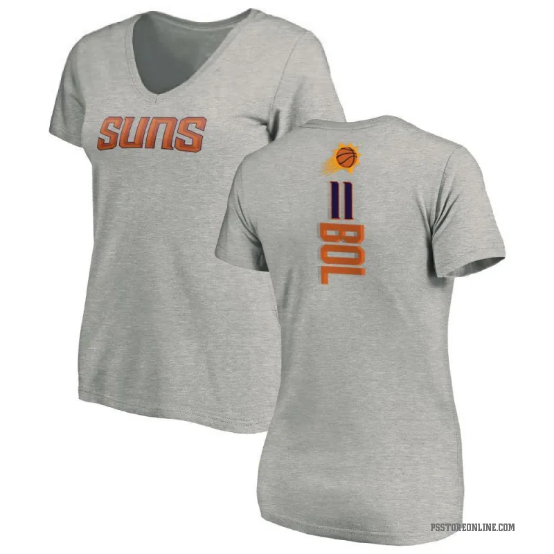 Bol Bol Women's Phoenix Suns Ash Backer T-Shirt