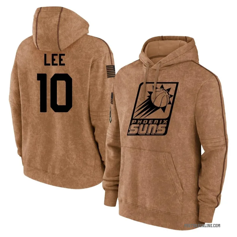 Damion Lee Men's Brown Phoenix Suns 2023 Salute to Service Club Pullover Hoodie
