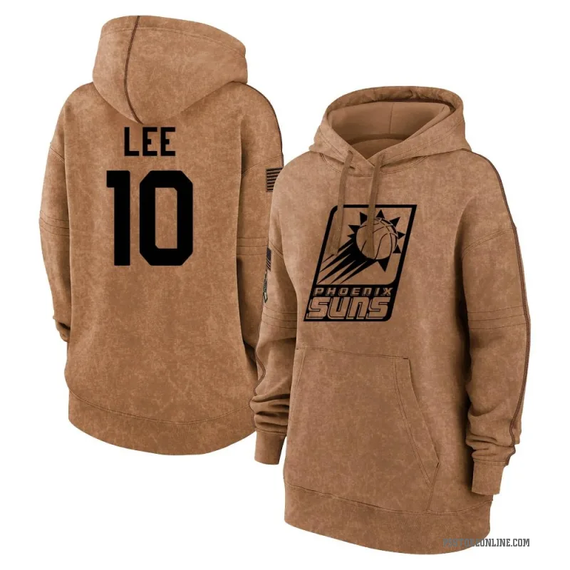Damion Lee Women's Brown Phoenix Suns 2023 Salute to Service Pullover Hoodie