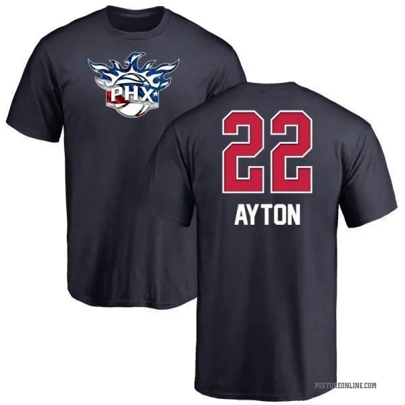 Deandre Ayton Men's Navy Phoenix Suns Name and Number Banner Wave T-Shirt