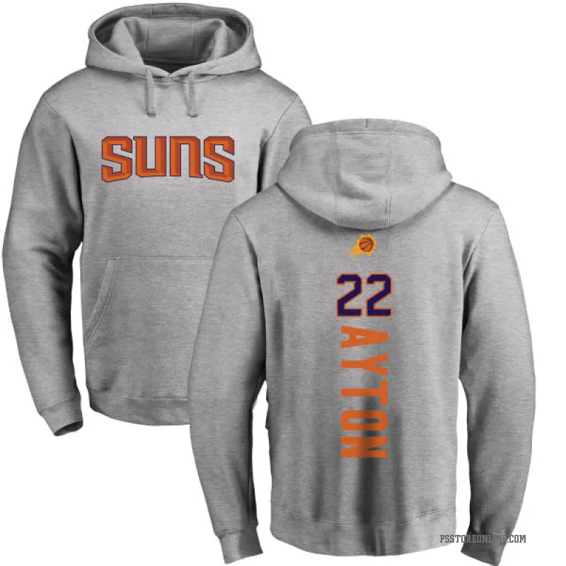 Deandre Ayton Men's Phoenix Suns Branded Ash Backer Pullover Hoodie