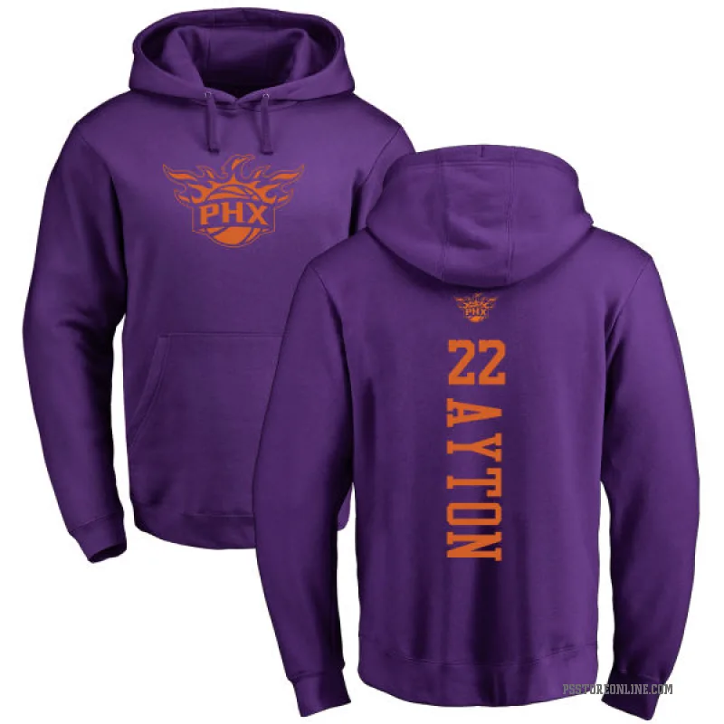 Deandre Ayton Men's Purple Phoenix Suns Branded One Color Backer Pullover Hoodie