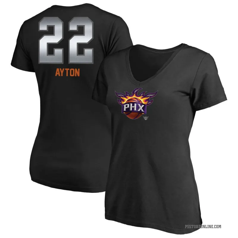 Deandre Ayton Women's Black Phoenix Suns Midnight Mascot T-Shirt