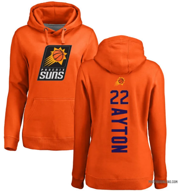 Deandre Ayton Women's Orange Phoenix Suns Branded Backer Pullover Hoodie