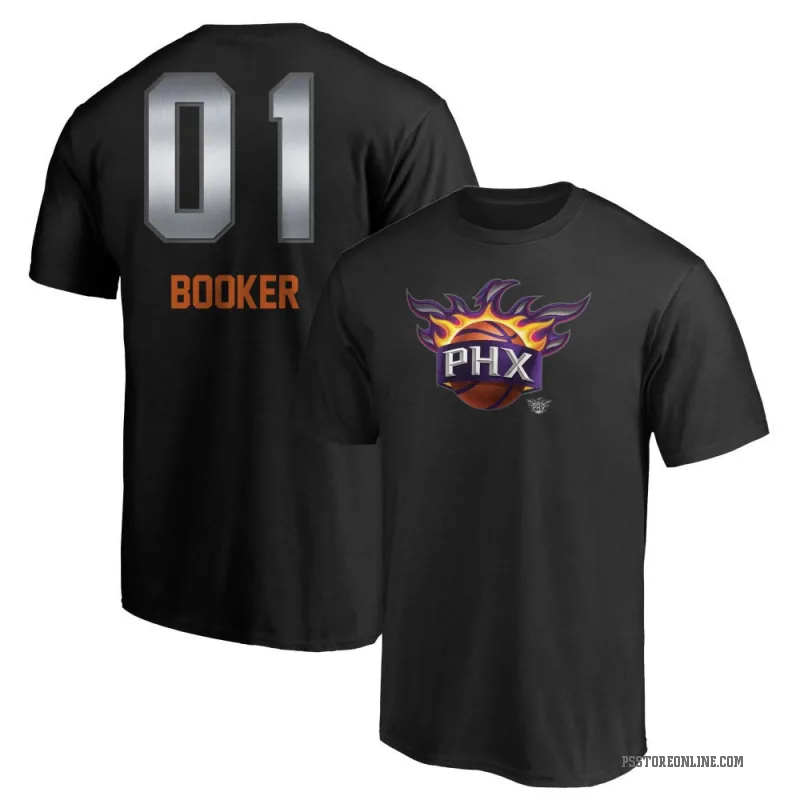 Devin Booker Men's Black Phoenix Suns Midnight Mascot T-Shirt