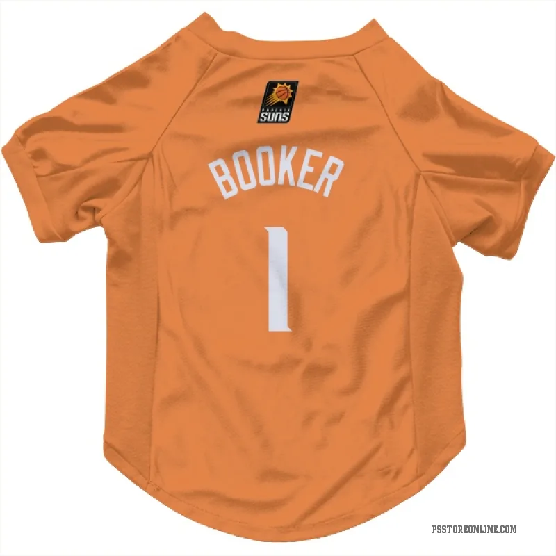 Devin Booker Orange Phoenix Suns Cat & Dog Pet Jersey