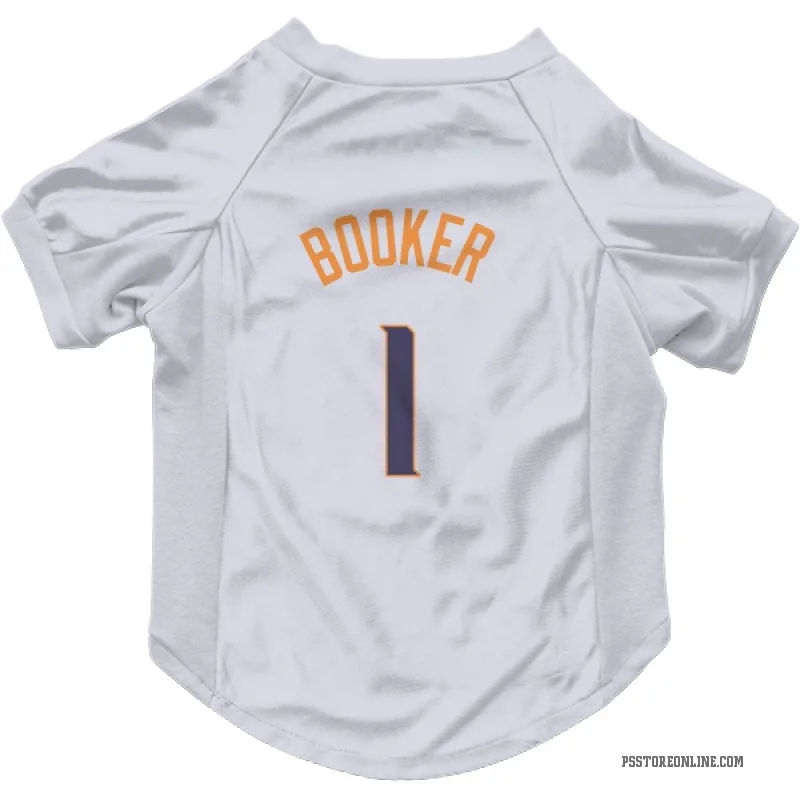Devin Booker White Phoenix Suns Cat & Dog Pet Jersey