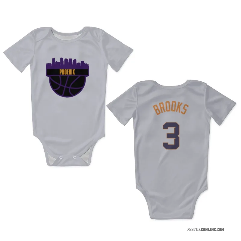 Dillon Brooks  White Phoenix Suns   Newborn & Infant Bodysuit