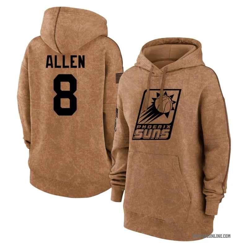 Grayson Allen Women's Brown Phoenix Suns 2023 Salute to Service Pullover Hoodie