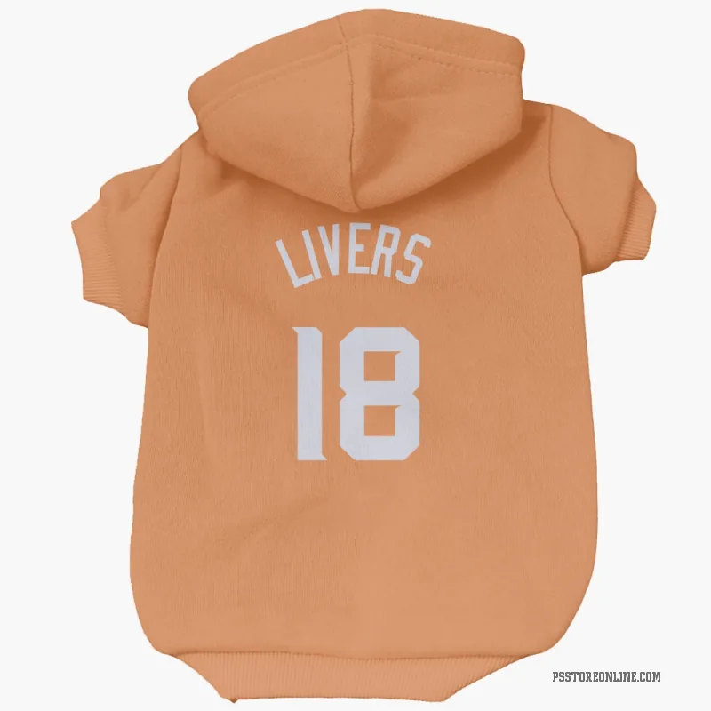Isaiah Livers  Orange Phoenix Suns  Cat & Dog Pet Hoodie