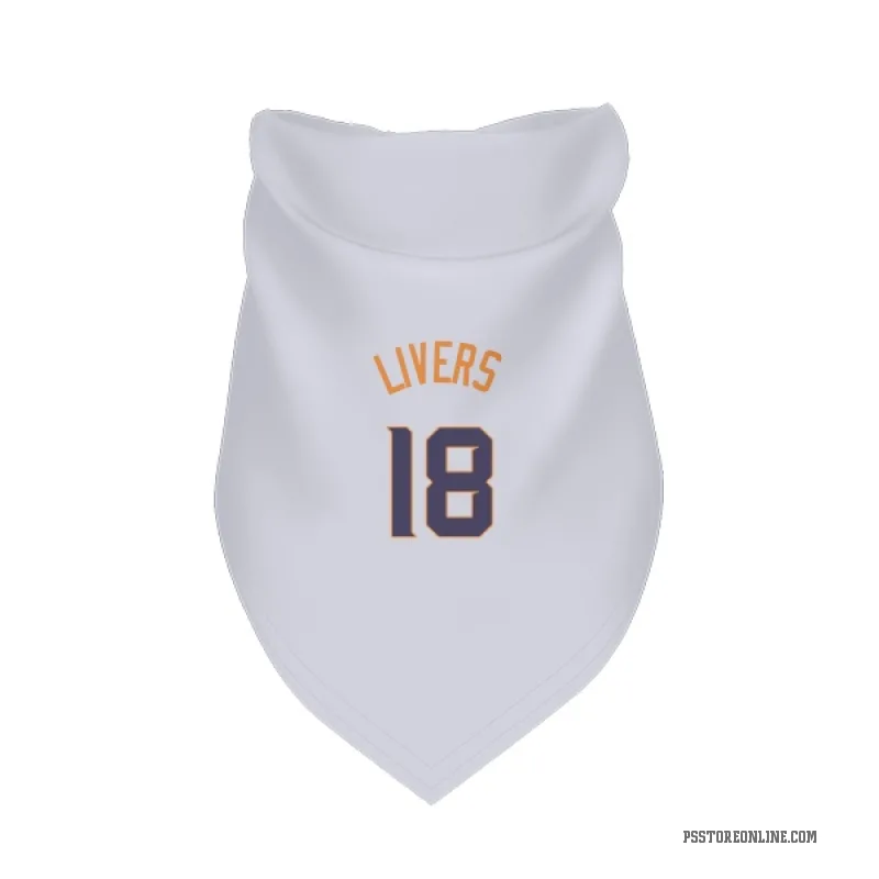 Isaiah Livers  White Phoenix Suns   Cat & Dog Pet Bandana