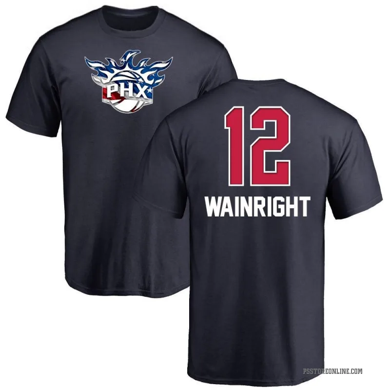 Ish Wainright Men's Navy Phoenix Suns Name and Number Banner Wave T-Shirt