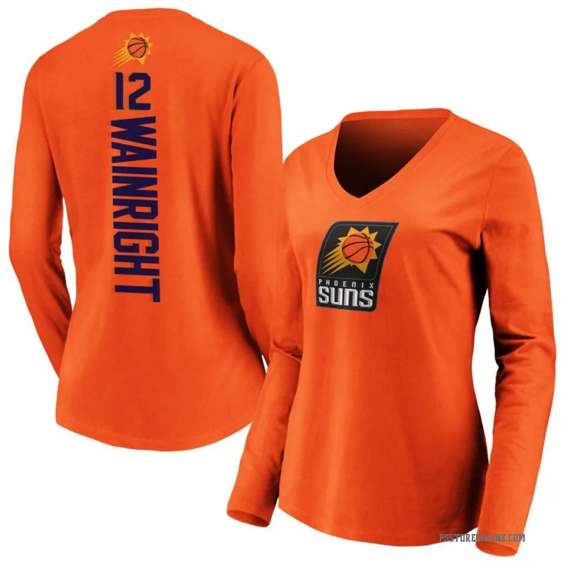 Ish Wainright Women's Orange Phoenix Suns Backer Long Sleeve T-Shirt