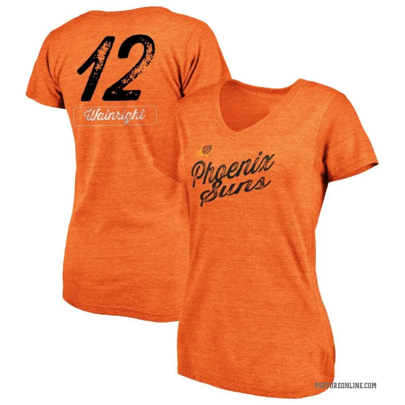 Ish Wainright Women's Orange Phoenix Suns Sideline V-Neck T-Shirt