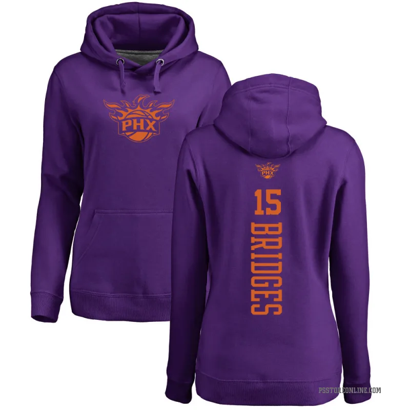 Jalen Bridges Women's Purple Phoenix Suns Branded One Color Backer Pullover Hoodie