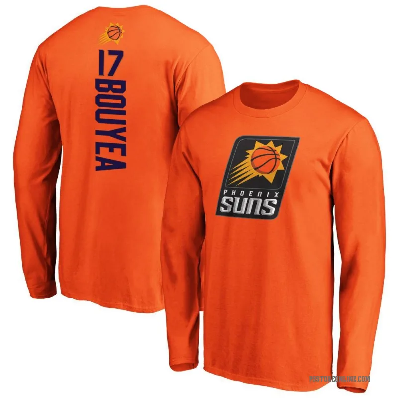 Jamaree Bouyea Men's Orange Phoenix Suns Backer Long Sleeve T-Shirt