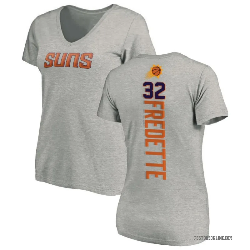 Jimmer Fredette Women's Phoenix Suns Ash Backer T-Shirt