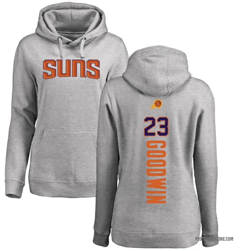 Jordan Goodwin Women's Phoenix Suns Branded Ash Backer Pullover Hoodie