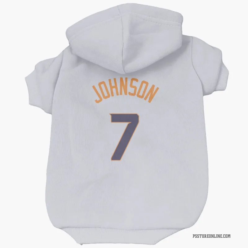 Kevin Johnson  White Phoenix Suns   Cat & Dog Pet Hoodie
