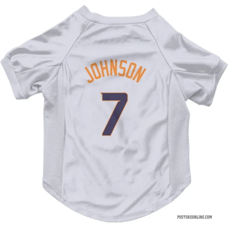 Kevin Johnson  White Phoenix Suns   Cat & Dog Pet Jersey