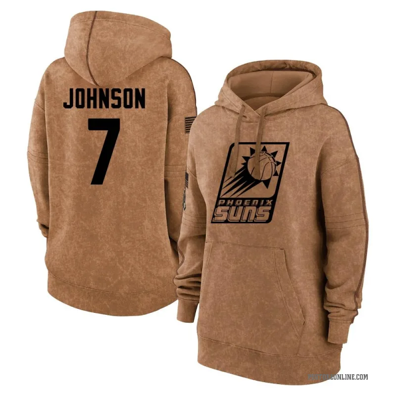Kevin Johnson Women's Brown Phoenix Suns 2023 Salute to Service Pullover Hoodie
