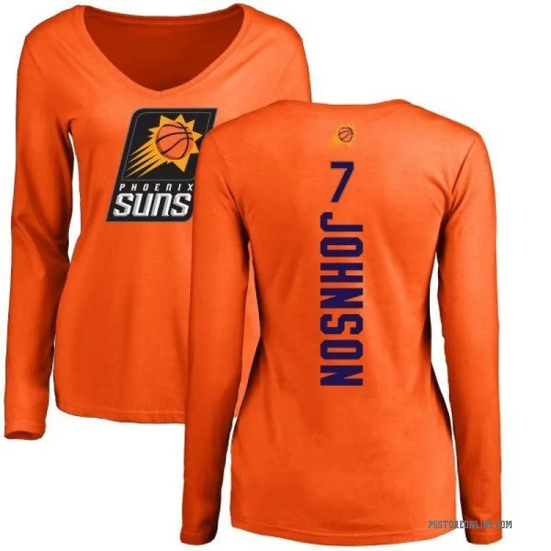 Kevin Johnson Women's Orange Phoenix Suns Backer Long Sleeve T-Shirt