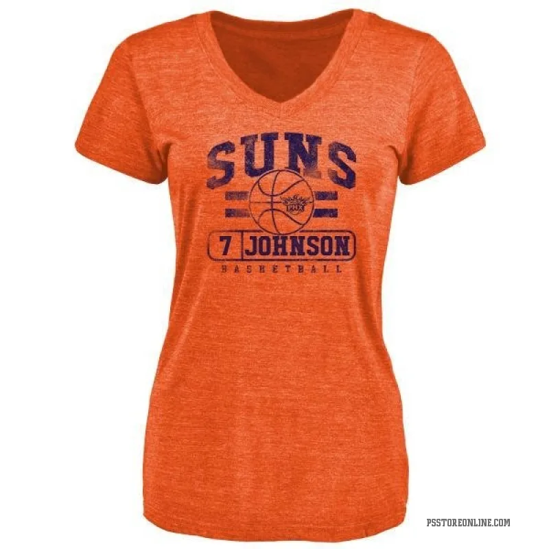 Kevin Johnson Women's Orange Phoenix Suns Baseline T-Shirt