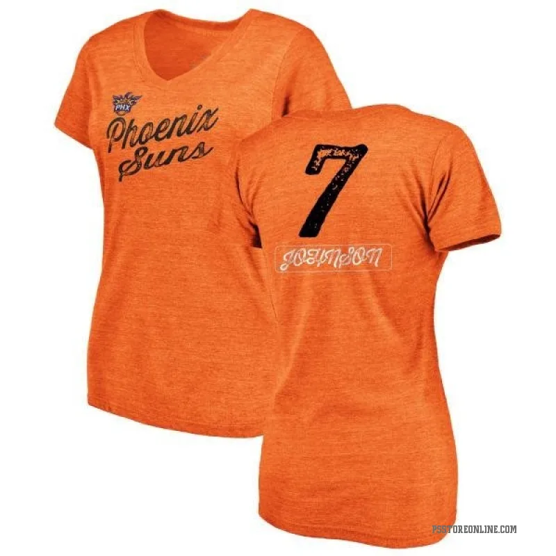 Kevin Johnson Women's Orange Phoenix Suns Sideline V-Neck T-Shirt