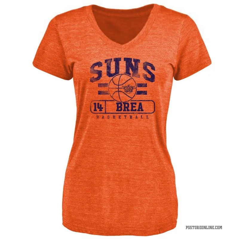 Koby Brea Women's Orange Phoenix Suns Baseline T-Shirt