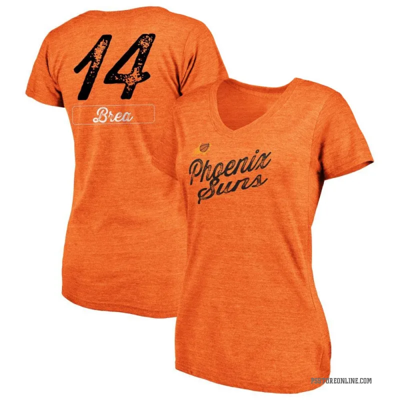 Koby Brea Women's Orange Phoenix Suns Sideline V-Neck T-Shirt