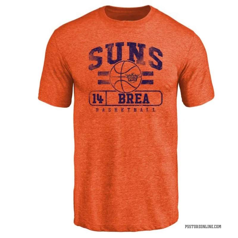 Koby Brea Youth Orange Phoenix Suns Baseline T-Shirt