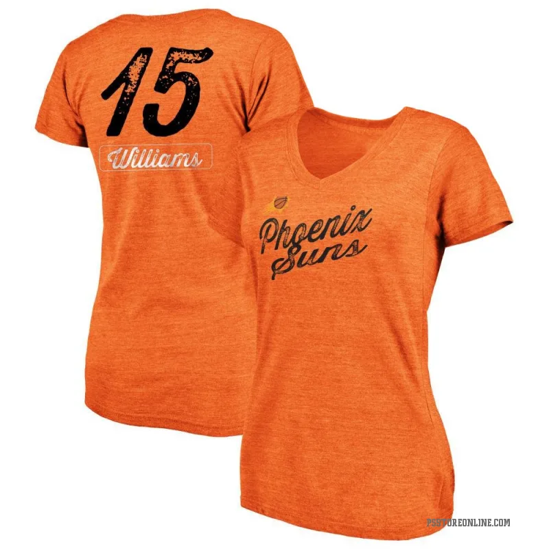 Mark Williams Women's Orange Phoenix Suns Sideline V-Neck T-Shirt