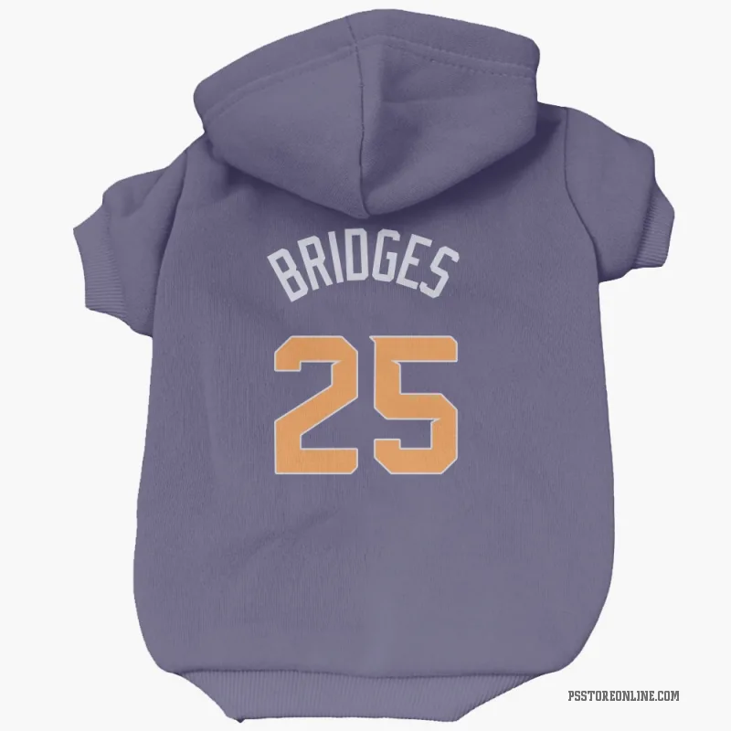 Mikal Bridges Purple Phoenix Suns Cat & Dog Pet Hoodie