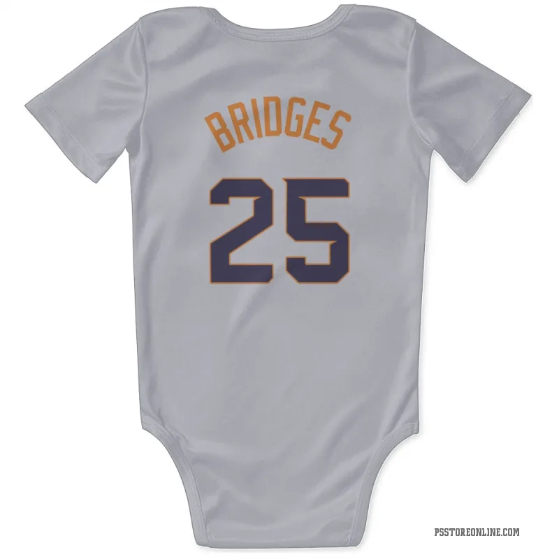 Mikal Bridges  White Phoenix Suns   Newborn & Infant Bodysuit