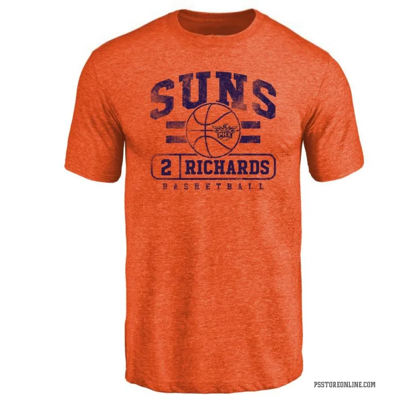 Nick Richards Men's Orange Phoenix Suns Baseline T-Shirt