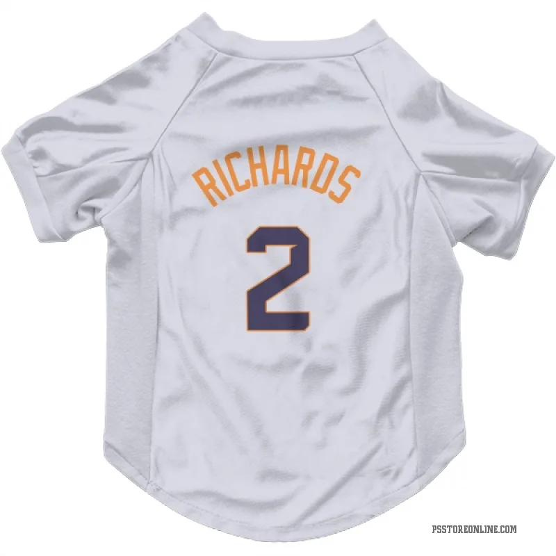 Nick Richards  White Phoenix Suns   Cat & Dog Pet Jersey