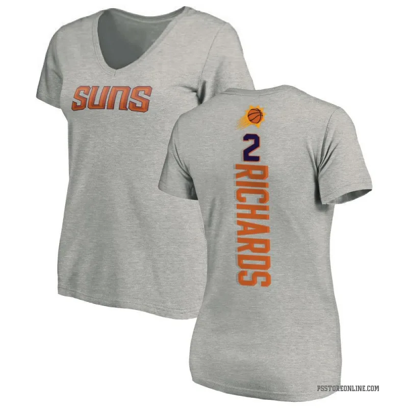 Nick Richards Women's Phoenix Suns Ash Backer T-Shirt