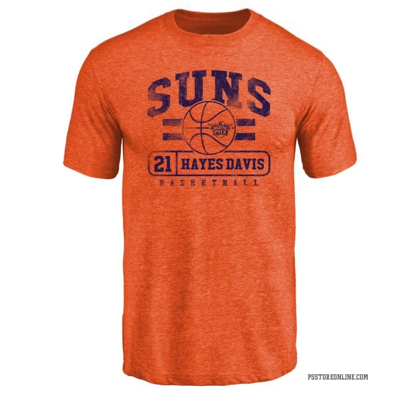 Nigel Hayes-Davis Men's Orange Phoenix Suns Baseline T-Shirt