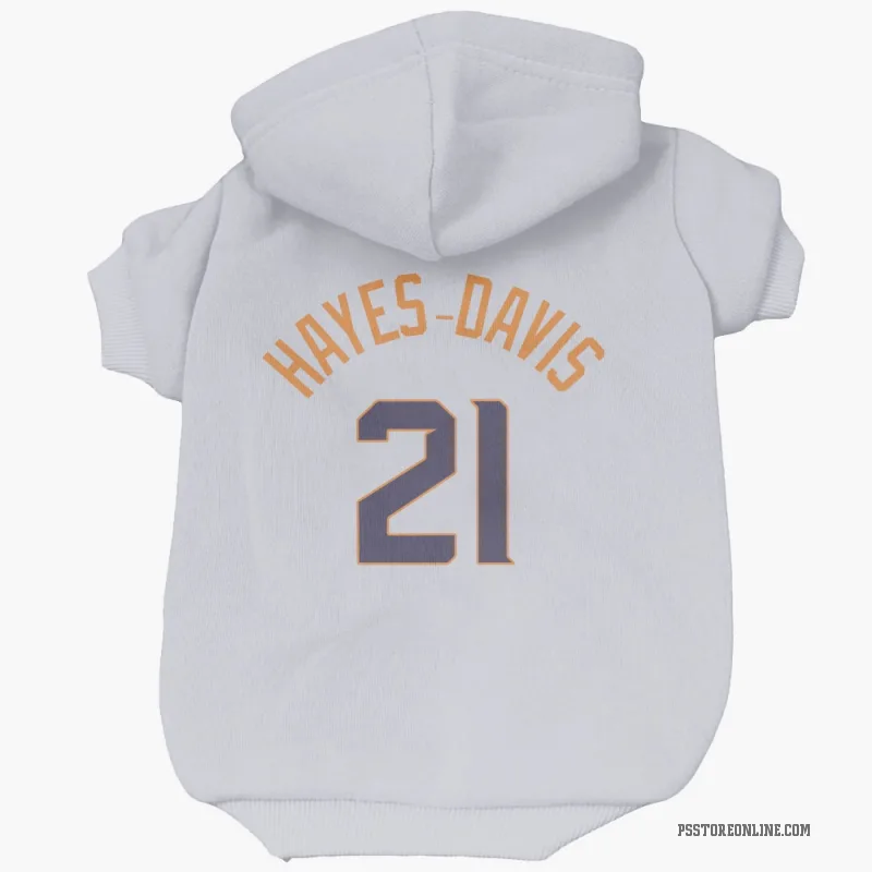 Nigel Hayes-Davis  White Phoenix Suns   Cat & Dog Pet Hoodie