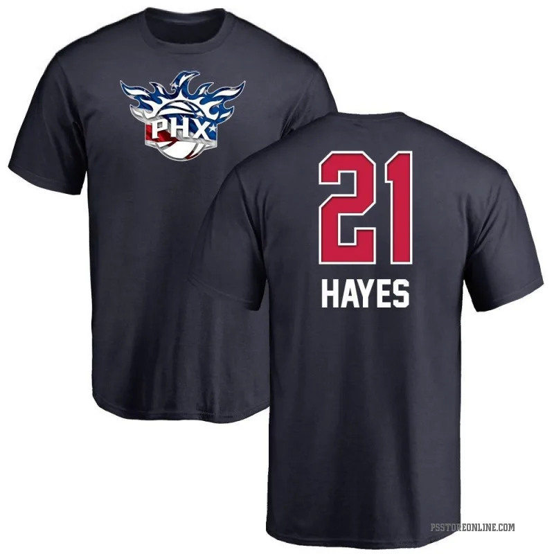 Nigel Hayes Men's Navy Phoenix Suns Name and Number Banner Wave T-Shirt