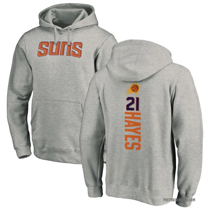 Nigel Hayes Men's Phoenix Suns Branded Ash Backer Pullover Hoodie