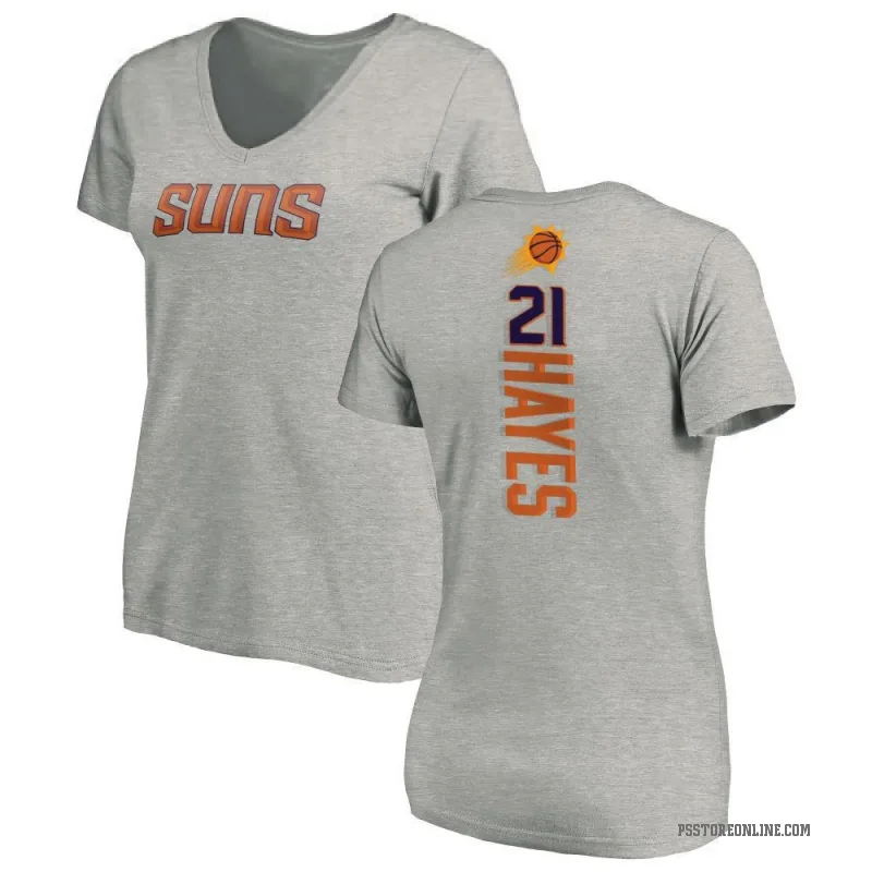 Nigel Hayes Women's Phoenix Suns Ash Backer T-Shirt