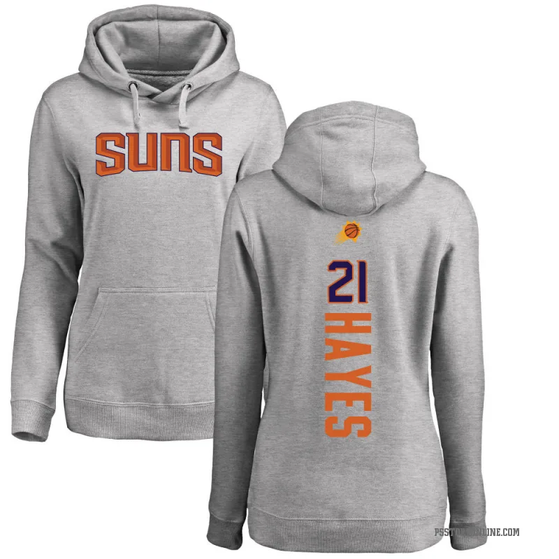 Nigel Hayes Women's Phoenix Suns Branded Ash Backer Pullover Hoodie