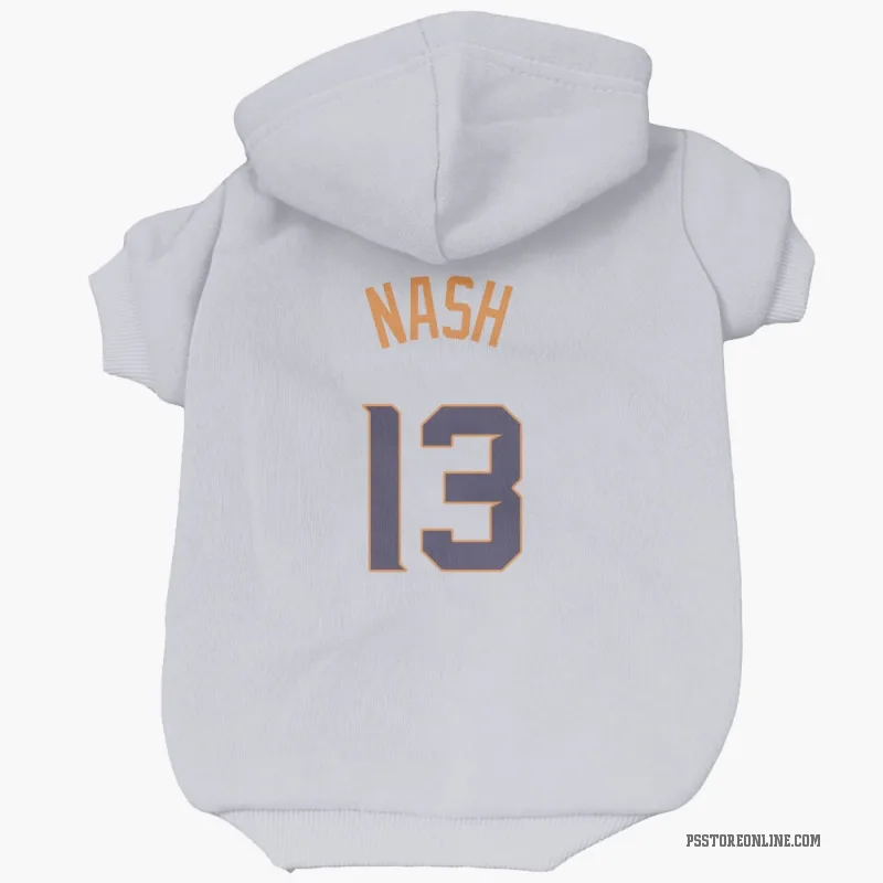 Steve Nash  White Phoenix Suns   Cat & Dog Pet Hoodie