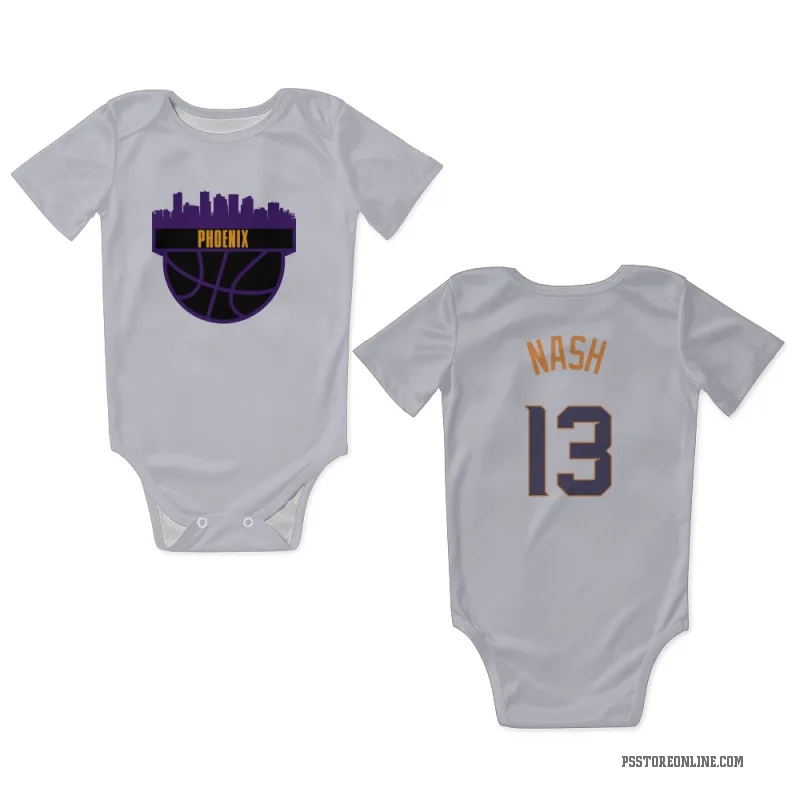 Steve Nash  White Phoenix Suns   Newborn & Infant Bodysuit